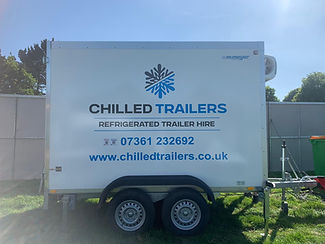 mobile freezer for hire, supplied for a freezer breakdown
