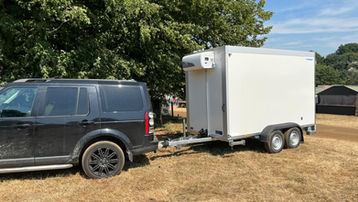freezer trailer at festival