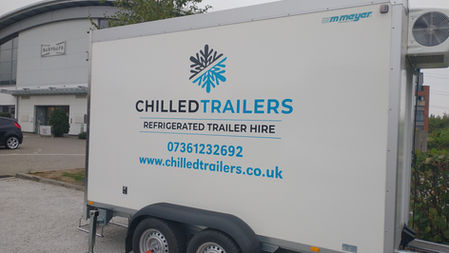 refrigerated trailer supplied to a café for a large event
