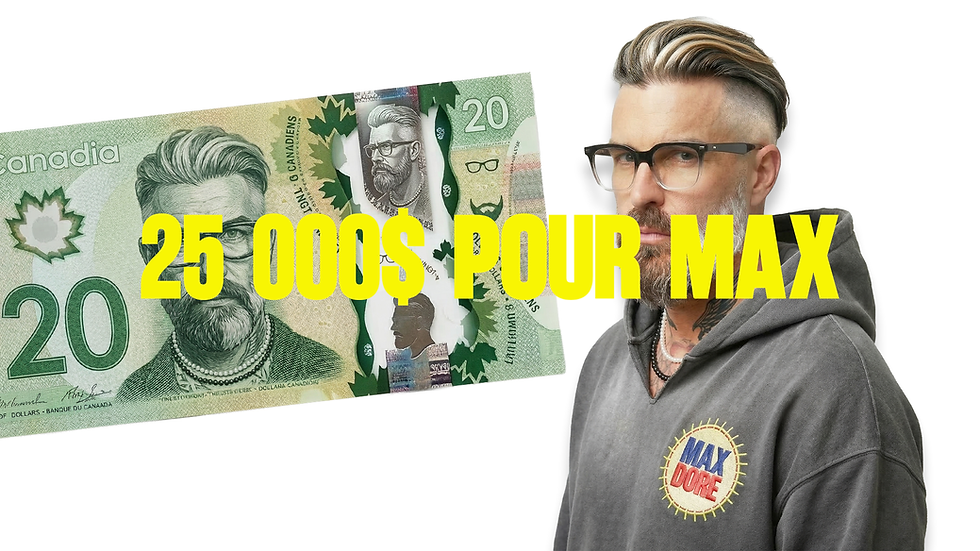 Max Doré investit 25 000 $ dans son nouveau studio