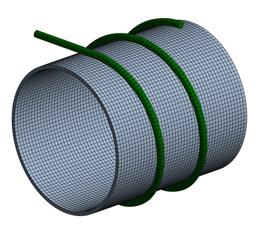 Default Mesh Size 0.05 inches