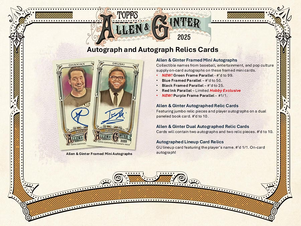 Thumbnail: 2025 Topps Allen & Ginter Hobby Box & Packs