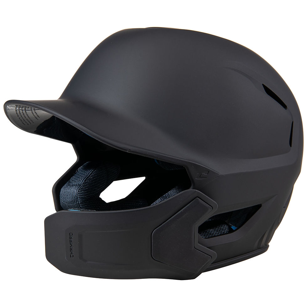 Thumbnail: Champro - HXE Matte Helmet with Jaw Guard - Baseball