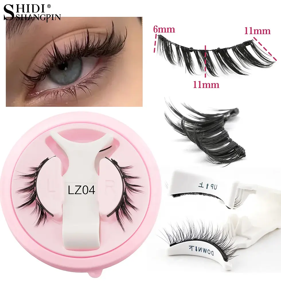 Thumbnail: Magnetic Faux Mink Reusable Eyelashes and Tweezers Set