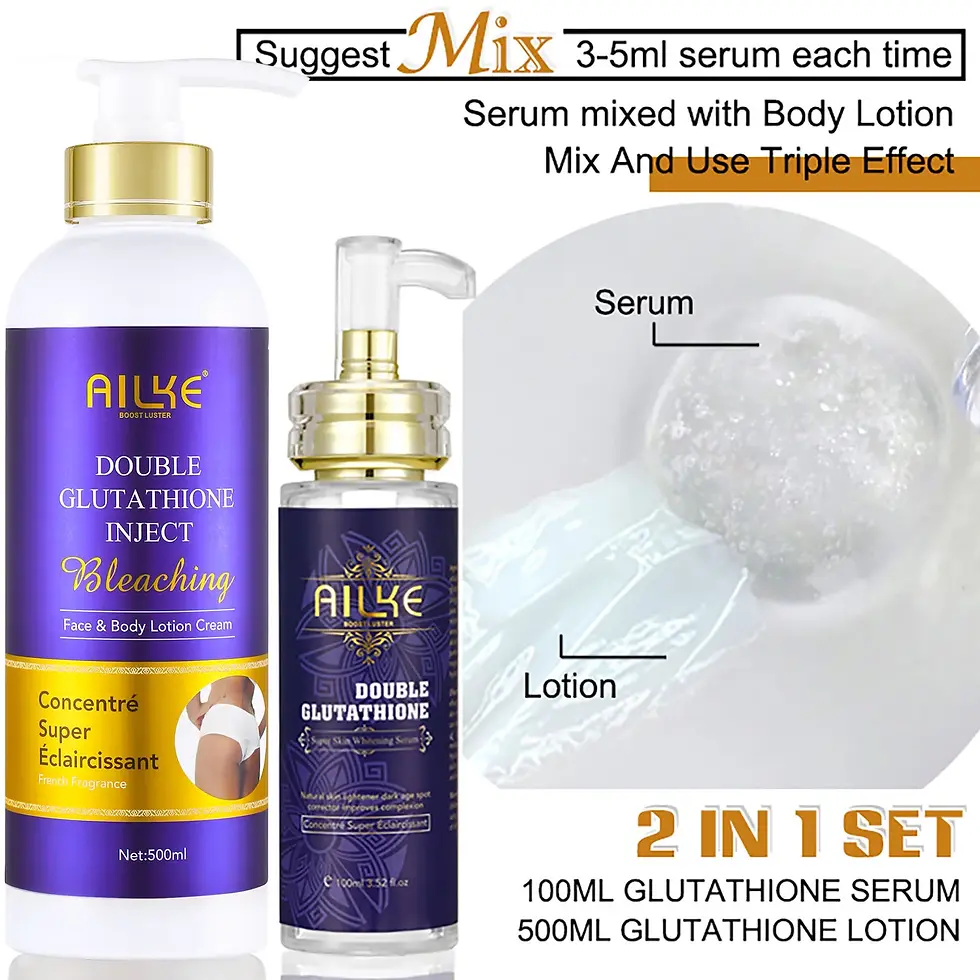 Thumbnail: Double Glutathione Whitening Kit for Women with Hydrating Cream and Serum