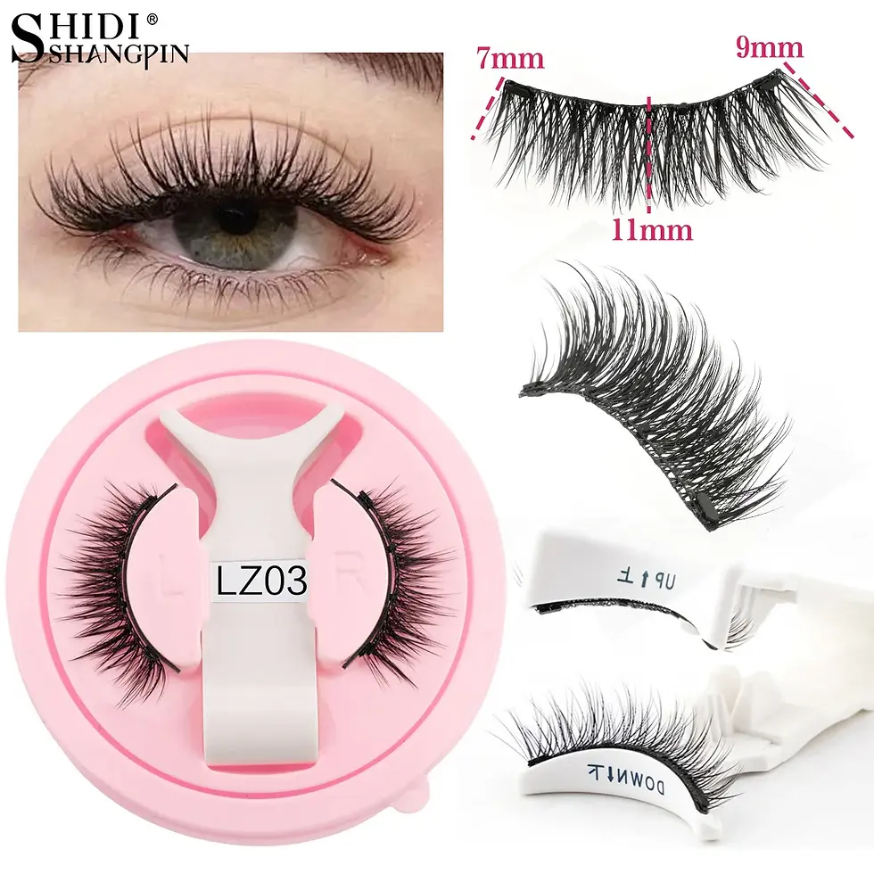 Thumbnail: Magnetic Faux Mink Reusable Eyelashes and Tweezers Set