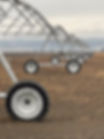 Galileo Wheel Airless IrriCup tires on center pivots on the farm.