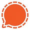 Logo Signal app arancione