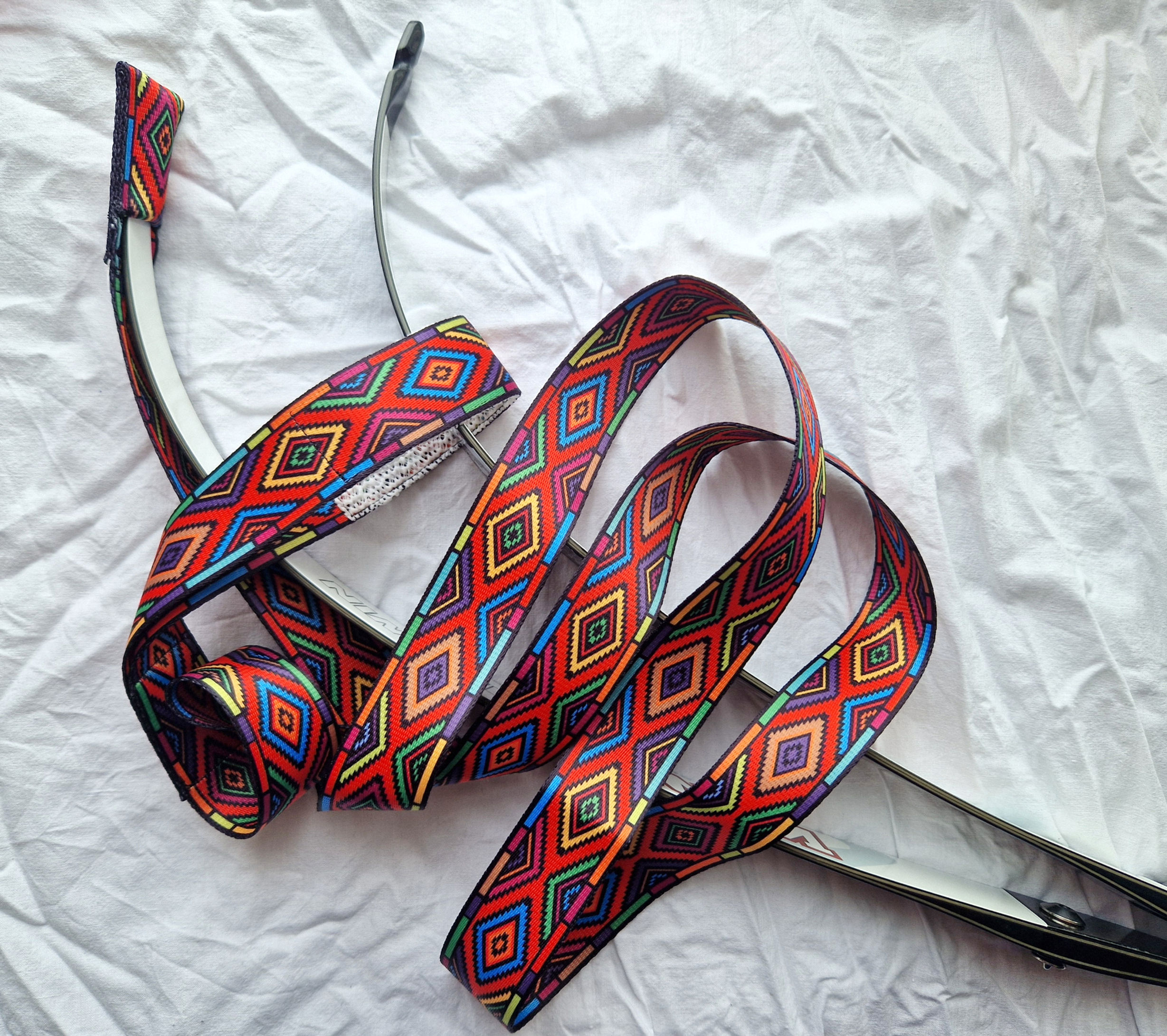 Stringer - Archery Bow Stringer Red Diamond Pattern