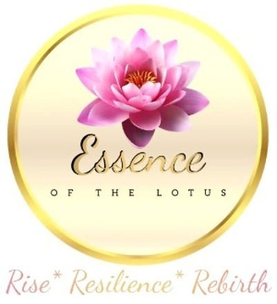 Lotus flower over my business name logo