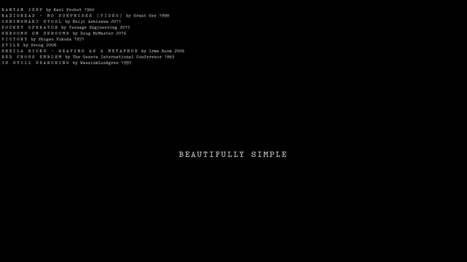 Beautifully Simple - No Surprises