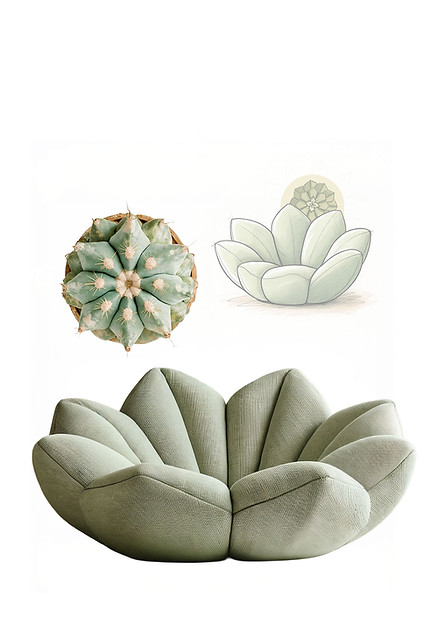 Star Cactus armchair – furniture design available to license