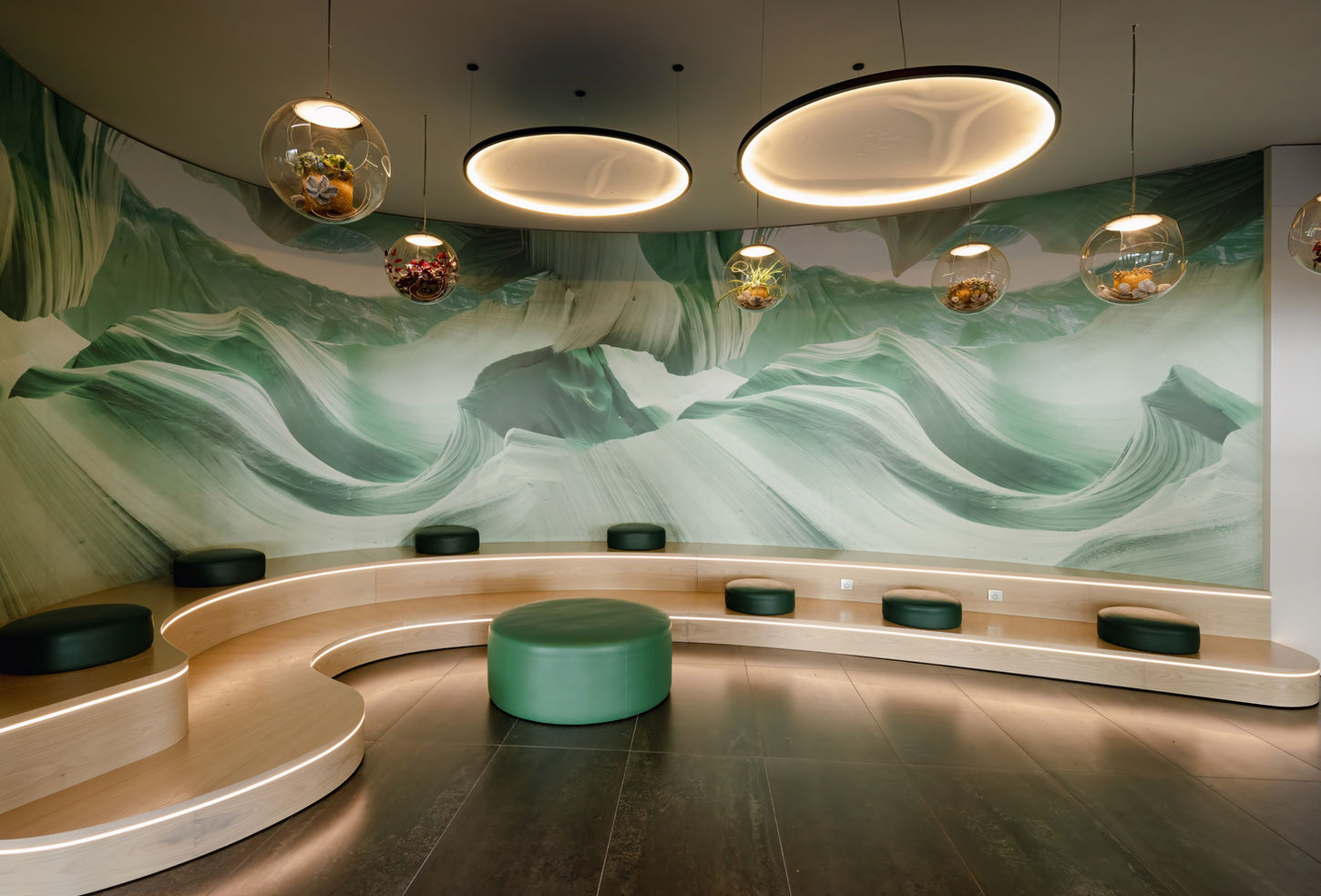 progetto di interior design: area comfort.