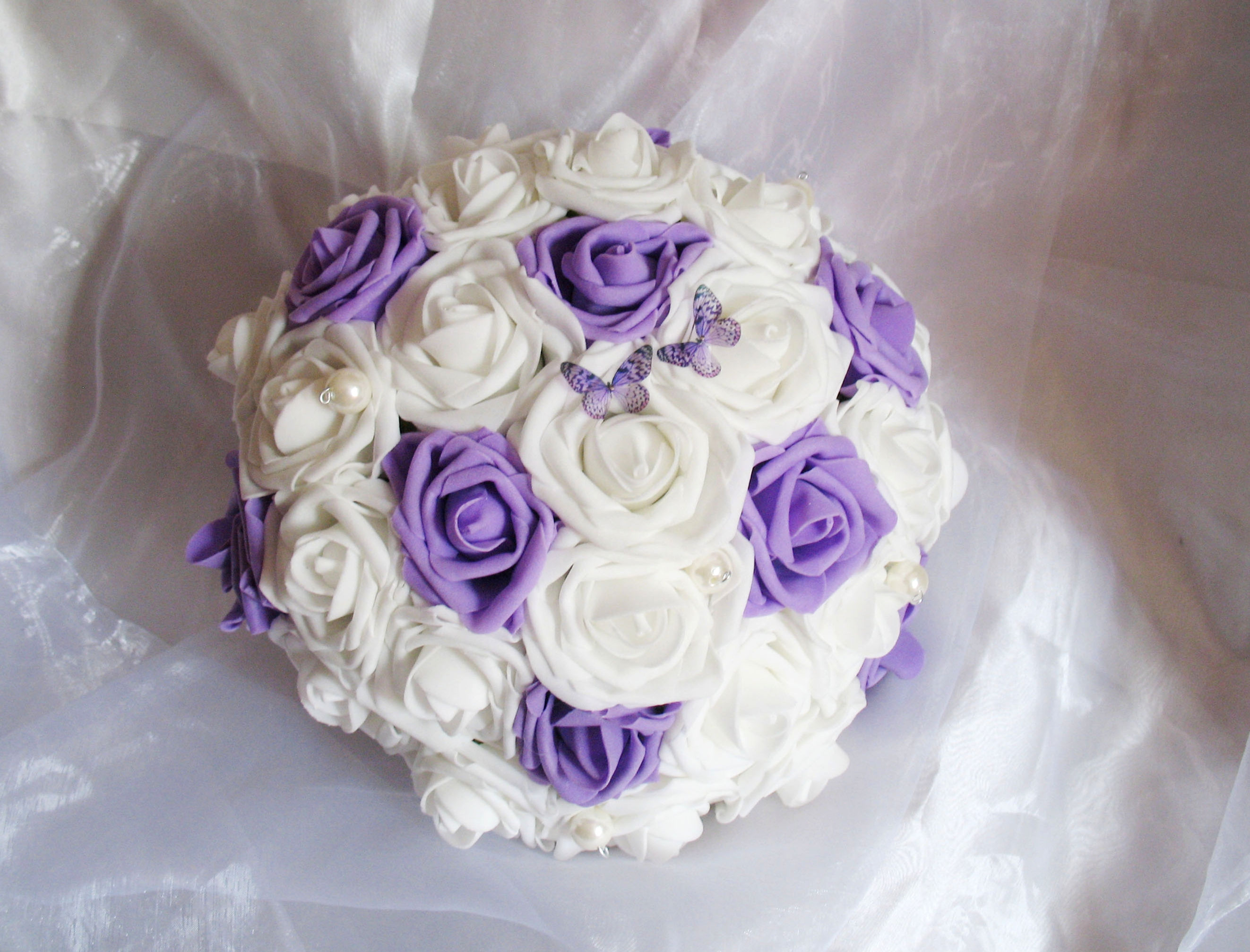 Bouquet de mariée fleurs artificielles