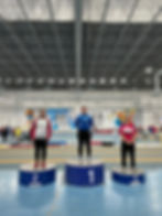 Laura Andrade plata y Julia Amado bronce en lanzamiento de peso en el Campeonato de Andalucía sub 23 ST