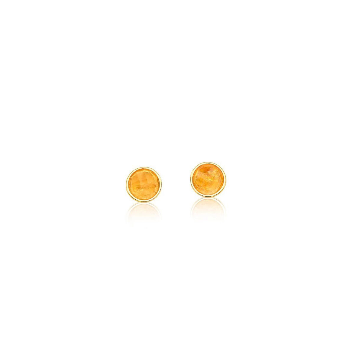 Aretes Redondo Citrino