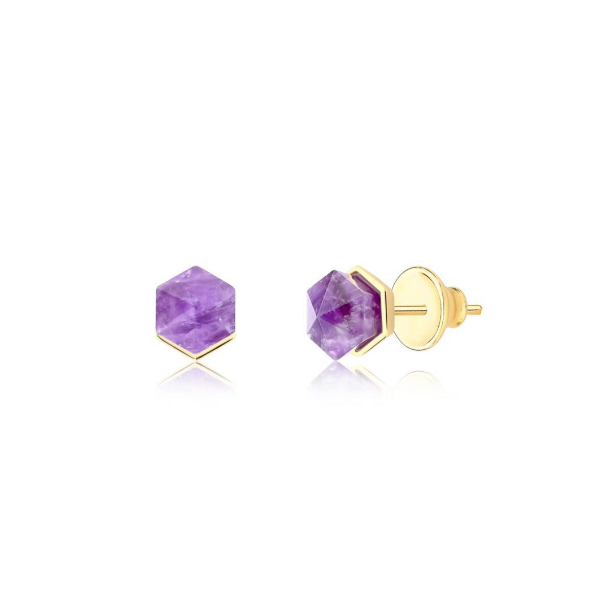 Aretes Prisma Amatista