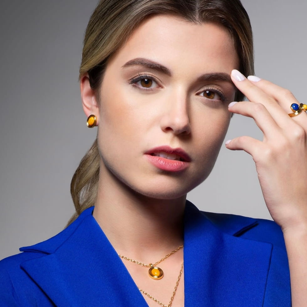 Miniatura: Aretes Zen Amarillo