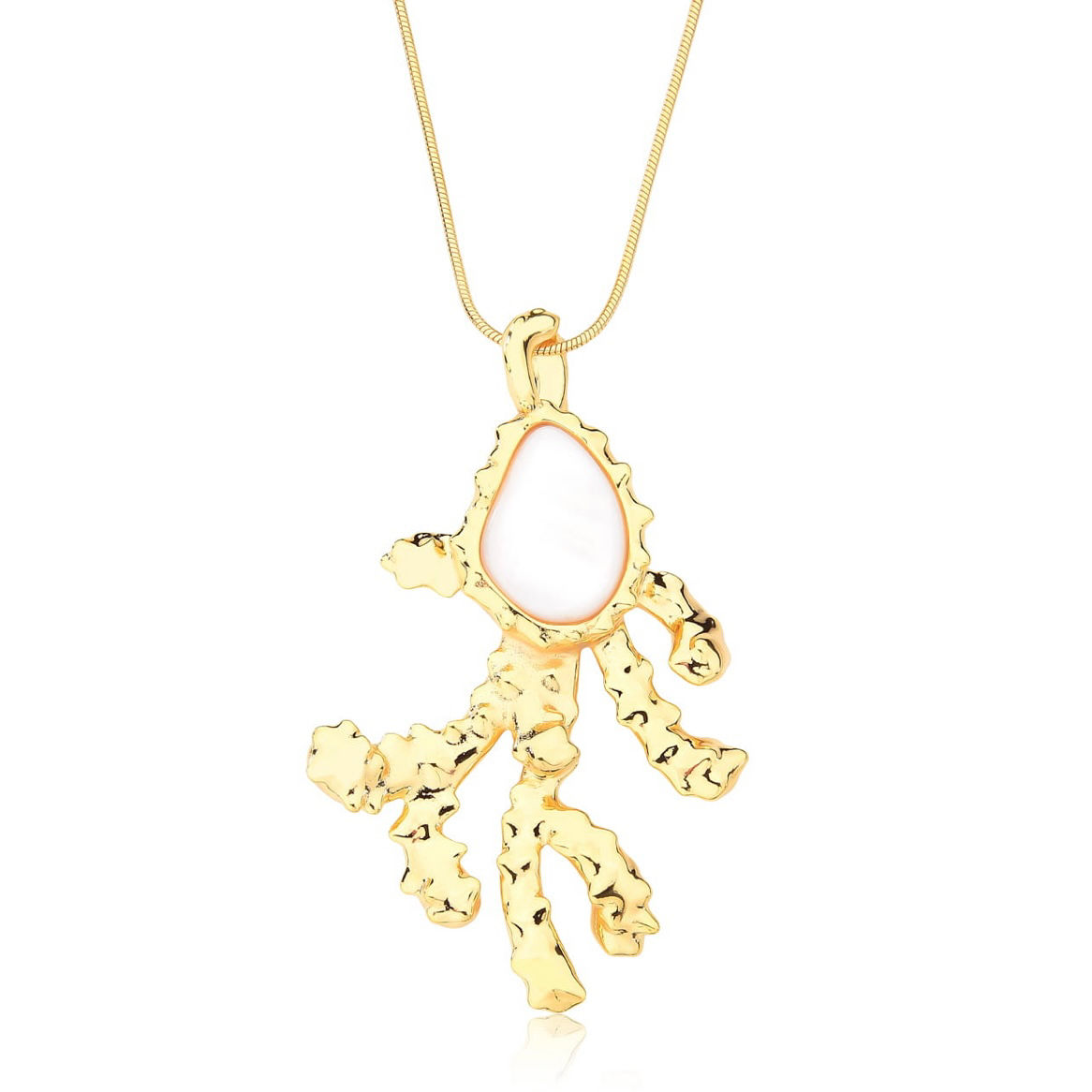 Collar Coral Madreperla
