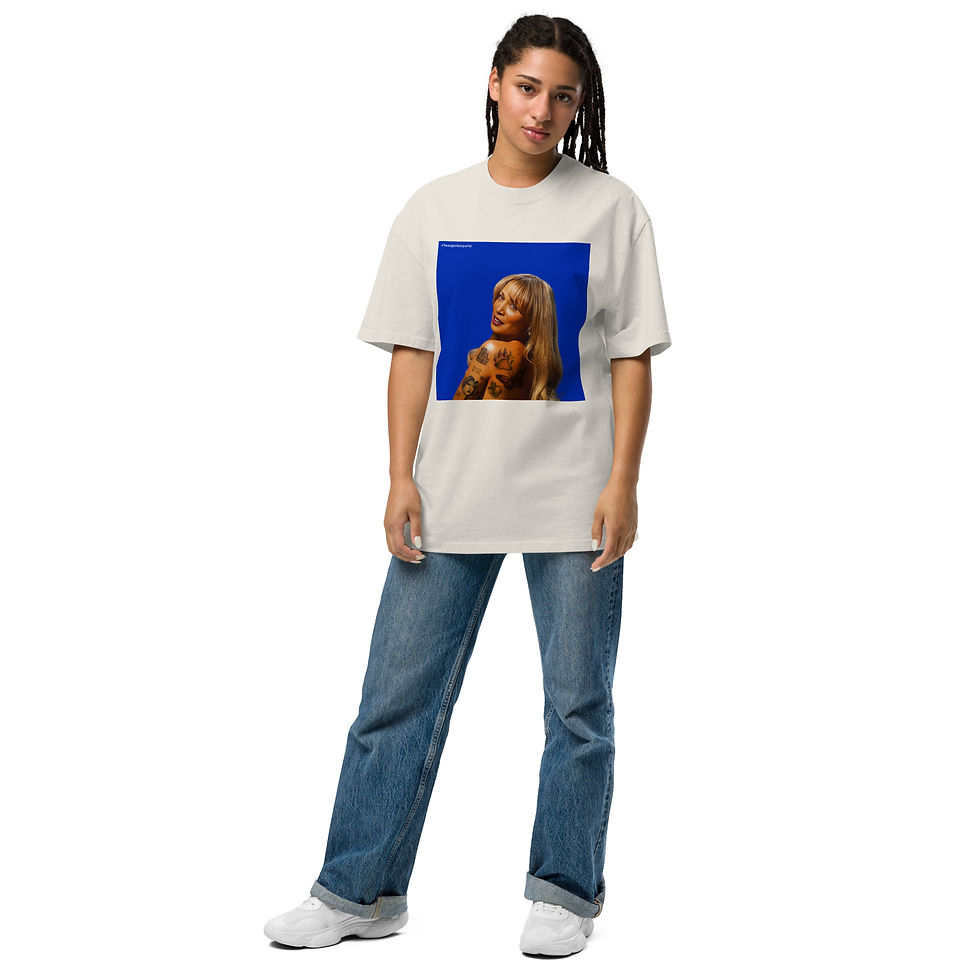 Thumbnail: Kamalina Oversized faded t-shirt