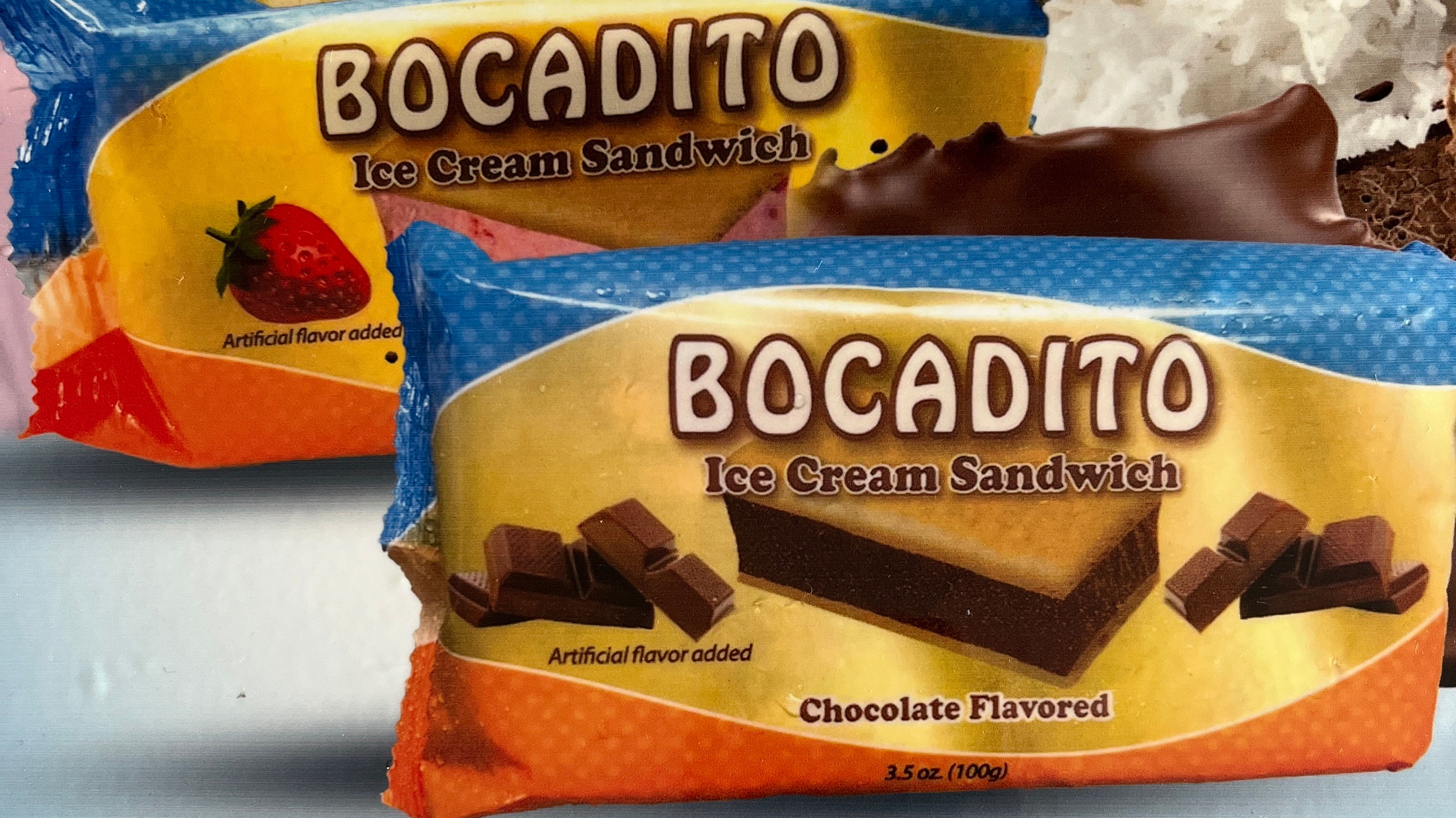 Bocadito de helado sabor coco 