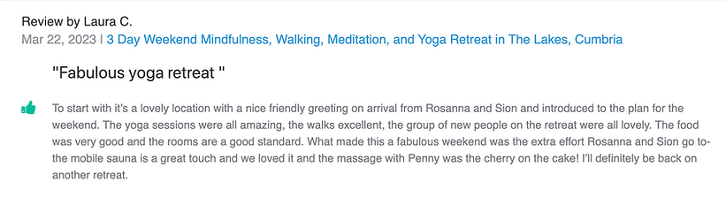 mindfulness retreat review