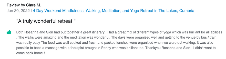 5 star retreat review