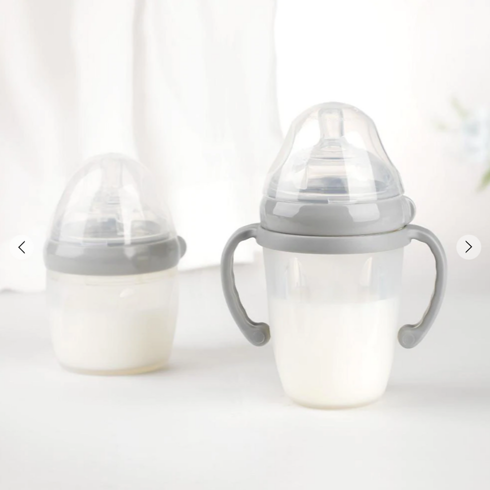 Thumbnail: Haakaa Generation 3 Silicone Bottle Replacement Cap in use