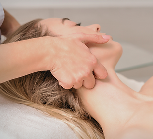 Manual lymphatic drainage of the face technique