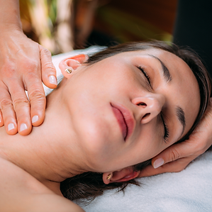 Woman receiving craniosacral therapy