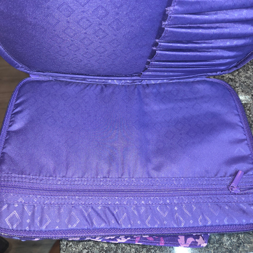 Miniatura: Vera Bradley Large Blush And Brush Make Up Case (New)