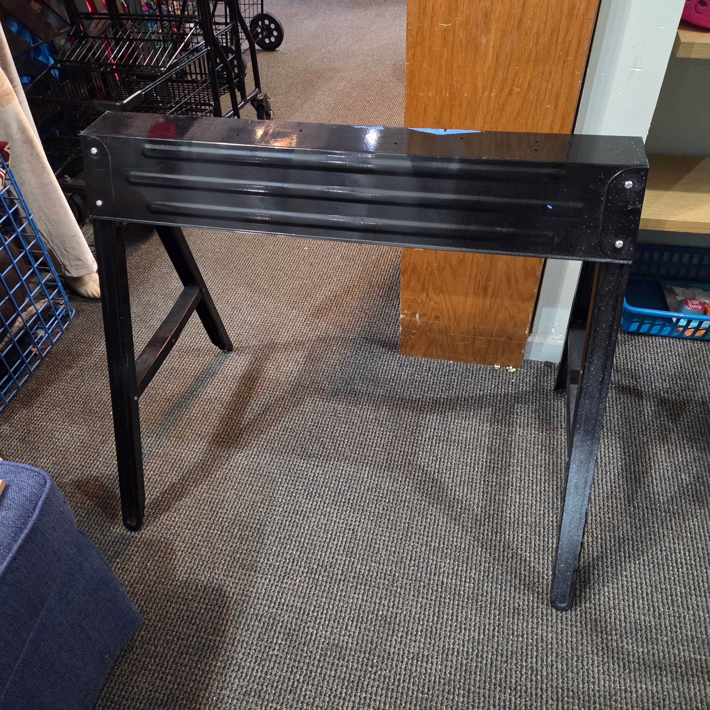 Husky 28.4 in. Steel Folding Sawhorse