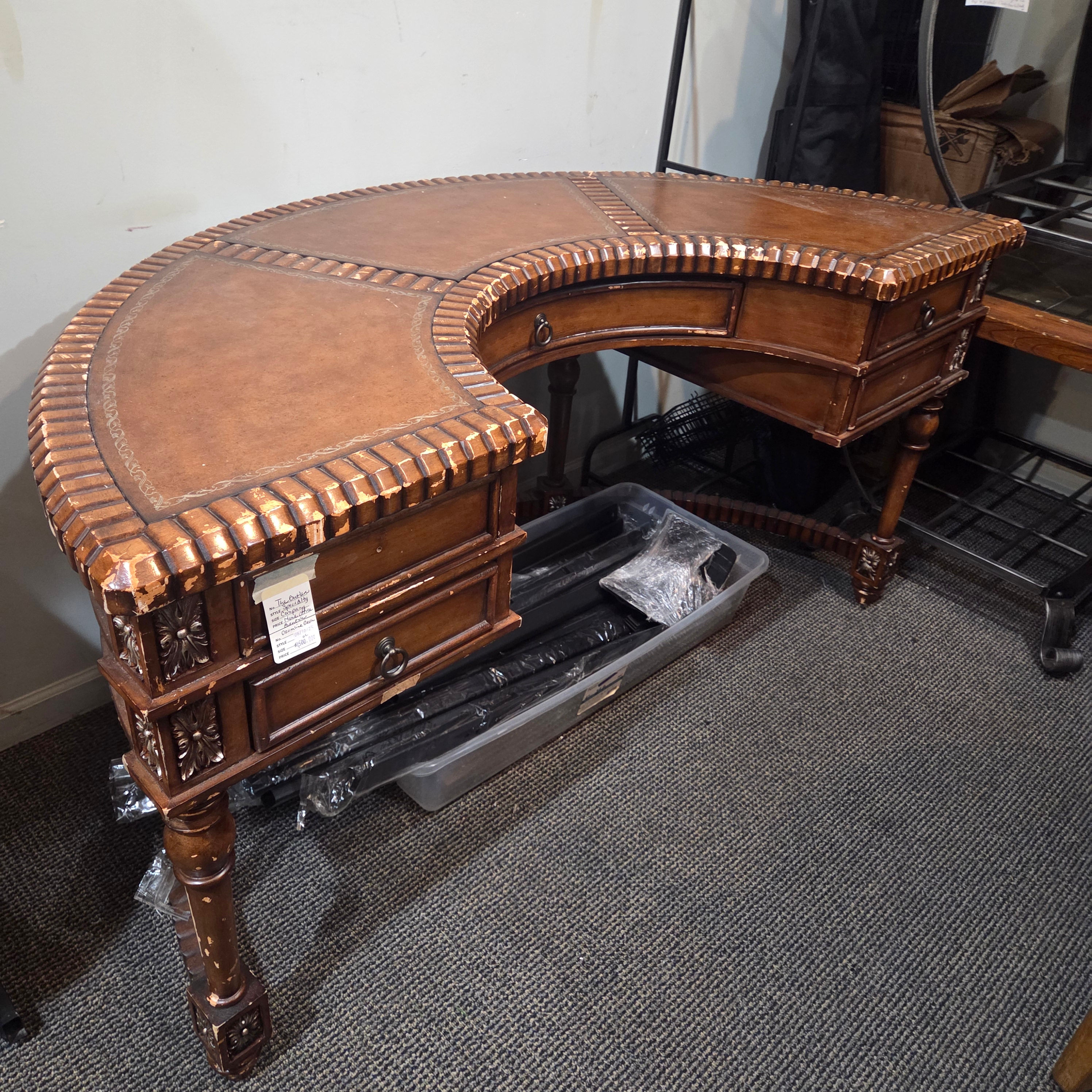 The Butler Specialty Company Home Office Geneva Demilune Desk