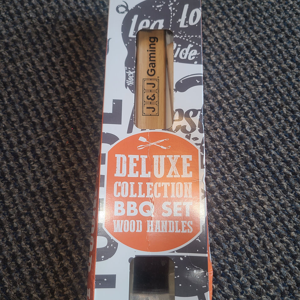 Miniatura: Deluxe Collection BBQ Set Wood Handles 3pc