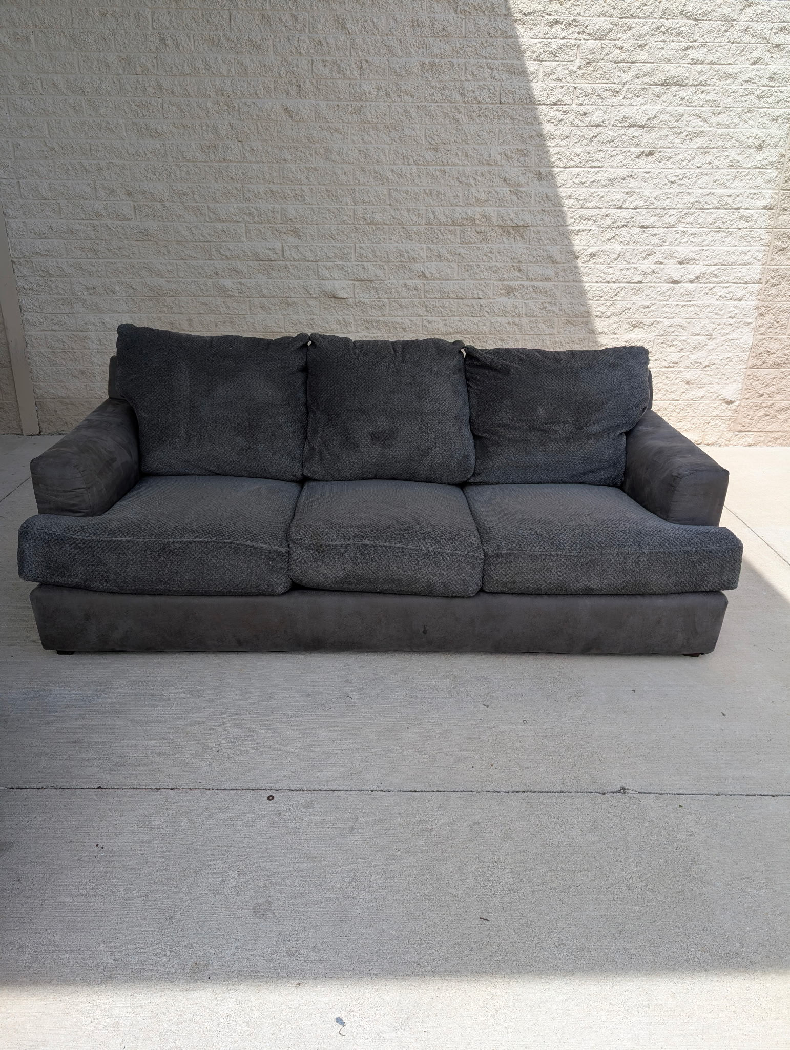 Gray 3 Cushion Sofa Design By Ashley