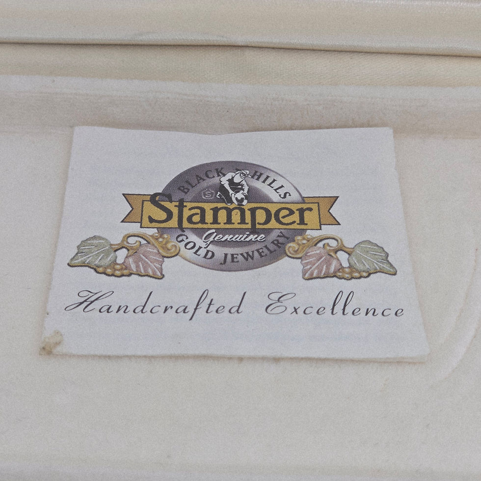 Thumbnail: Vintage Stamper Bolo Tie 