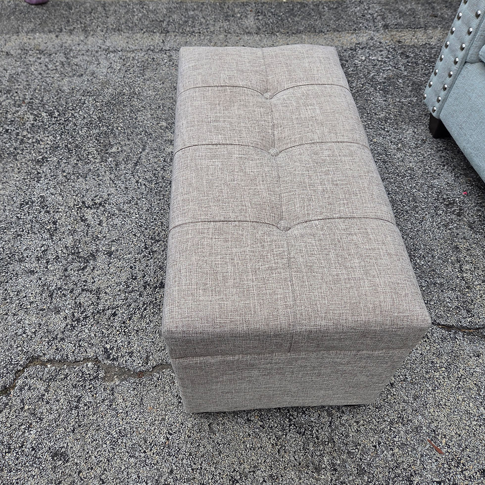 Miniatura: Sienna Transitional Rectangle Storage Ottoman Bench