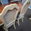 Thumbnail: Vintage French Provincial 9pc Dining Table Set With Baby Blue Upholstery
