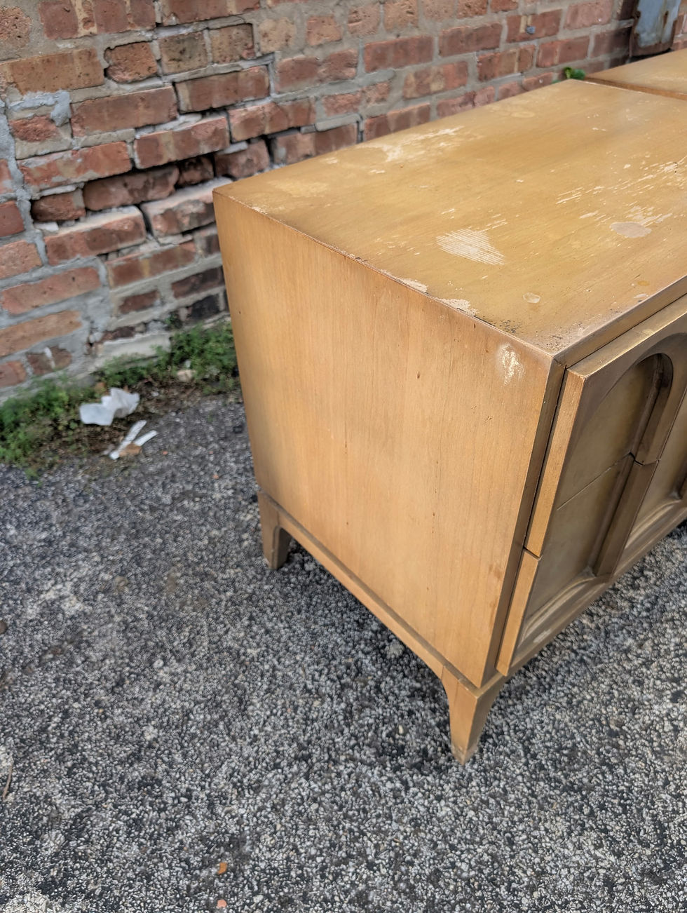 Thumbnail: Thomasville Mid Century Modern 2 Drawer Nightstand #1-2