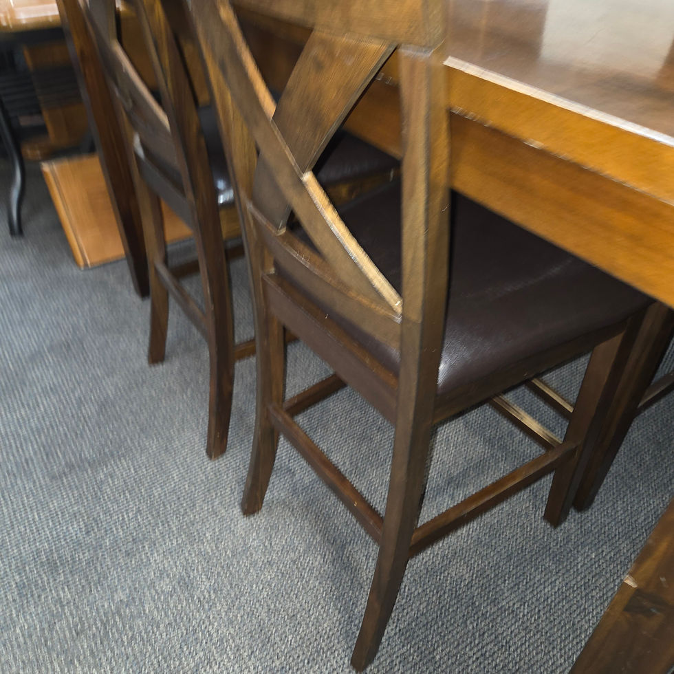 Thumbnail: Picket House Furnishings - Alexa 5Pc Counter Height Dining Set in Cherry 