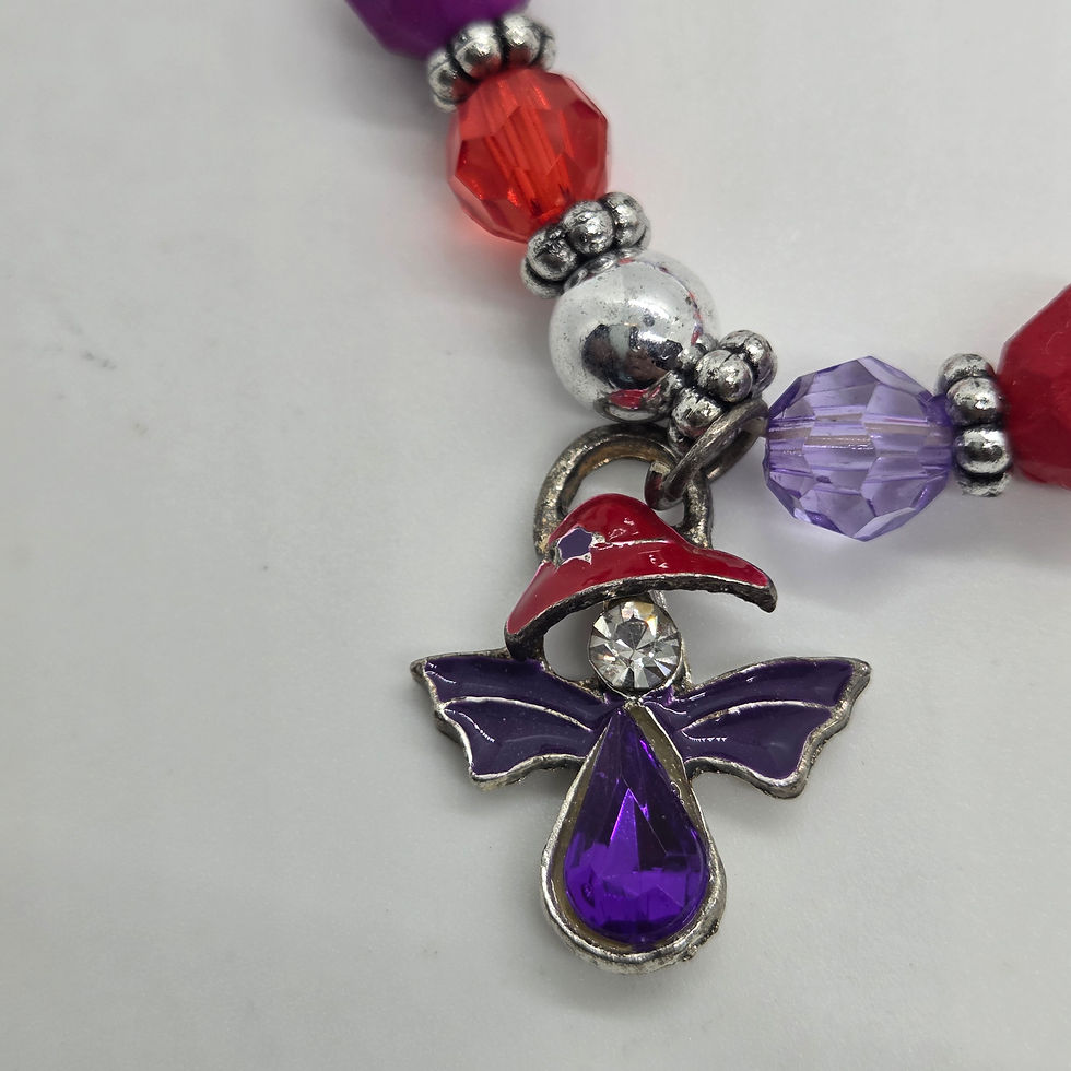 Miniatura: Red Hat Society Style Charm Bracelet 