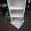 Miniatura: Robinson Swivel Accent Cabinet With Cork Board -White