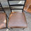 Thumbnail: Black Metal With Faux Leather Seat Dining Chair #1-2