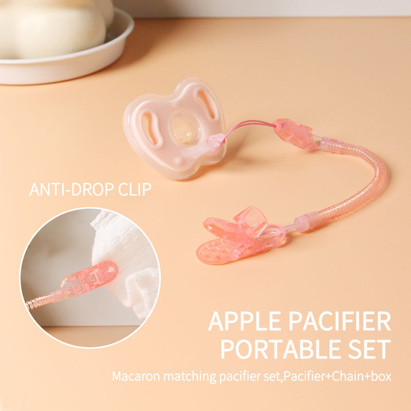 Thumbnail: Comfort Pacifier Set – Silicone Soother with Clip & Storage Box (3pcs)