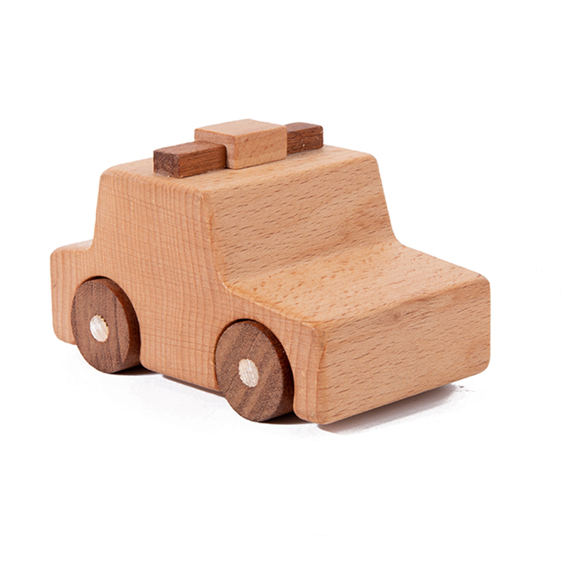 Thumbnail: Wooden Emergency Vehicles Set – Montessori Beech Wood Cars