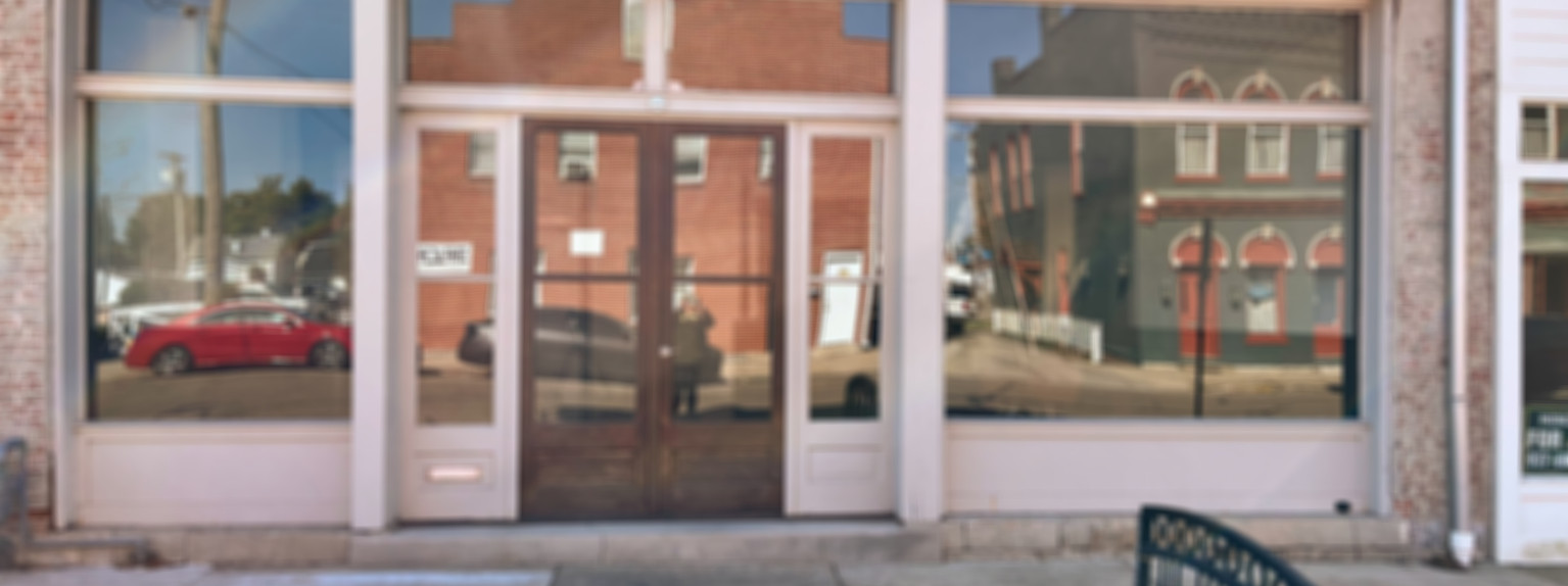 Citrine Studio front door and sidewalk