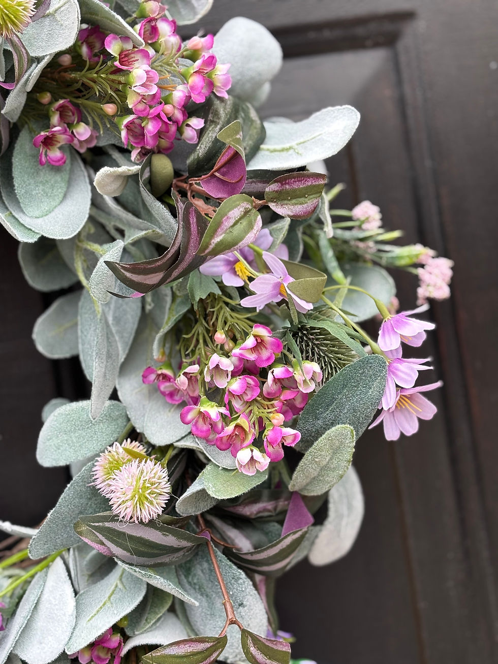 Thumbnail: Spring Lamb's Ear Floral Wreath