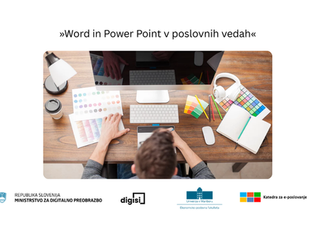 Prijava na delavnico »Word in PowerPoint v poslovnih vedah«