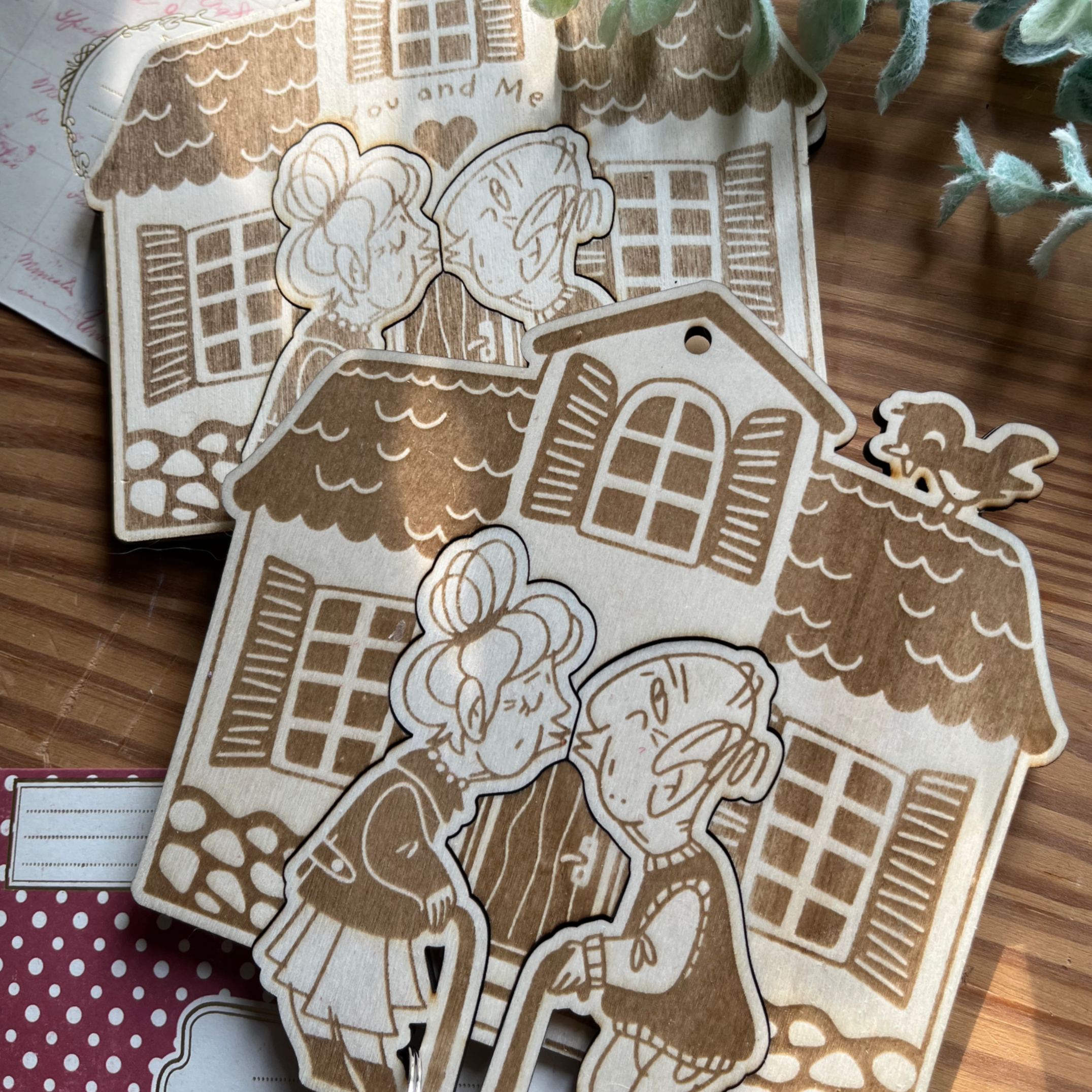 Schlüsselbrettchen für Paare Plotter Laser Dateien Set