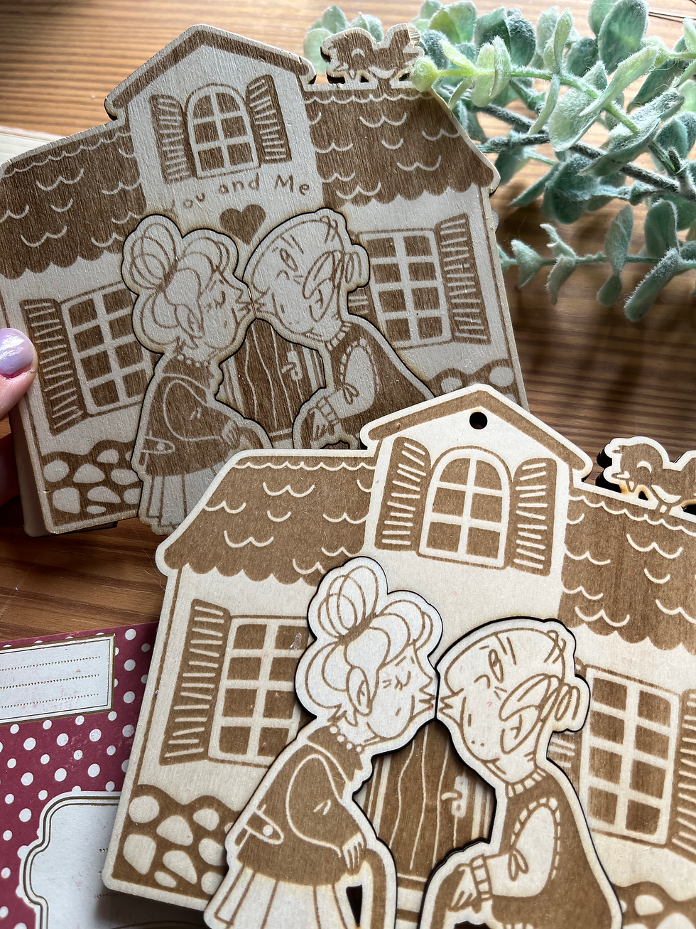 Miniaturbild: Schlüsselbrettchen für Paare Plotter Laser Dateien Set